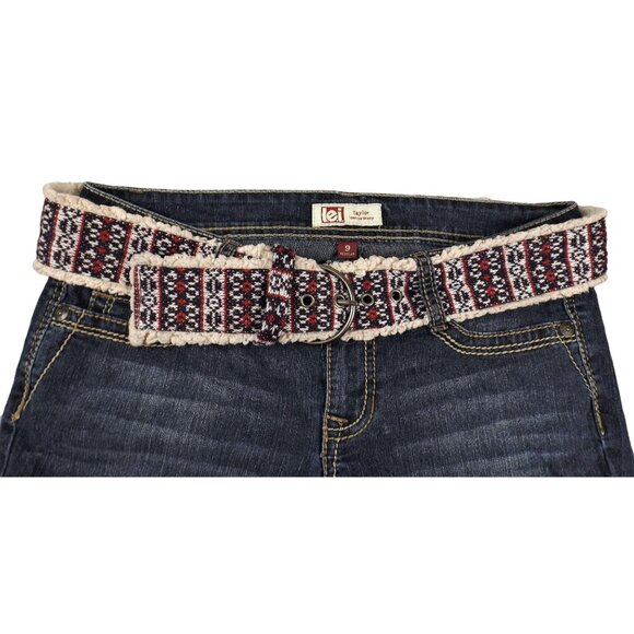 Taylor Jeans size 9 Regular with Belt and Matching Fancy Back Pockets JH1107 - Picture 3 of 5